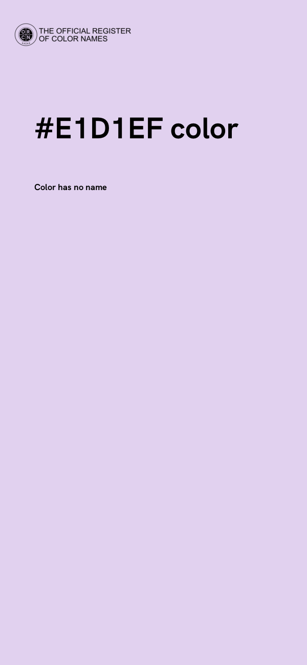 #E1D1EF color image