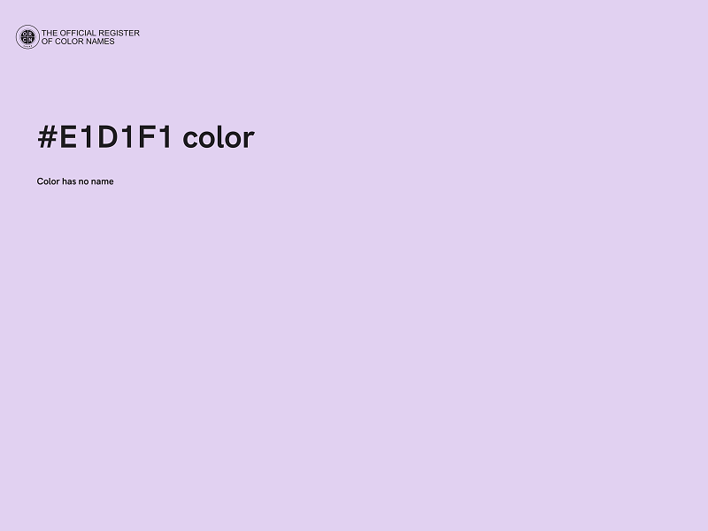 #E1D1F1 color image