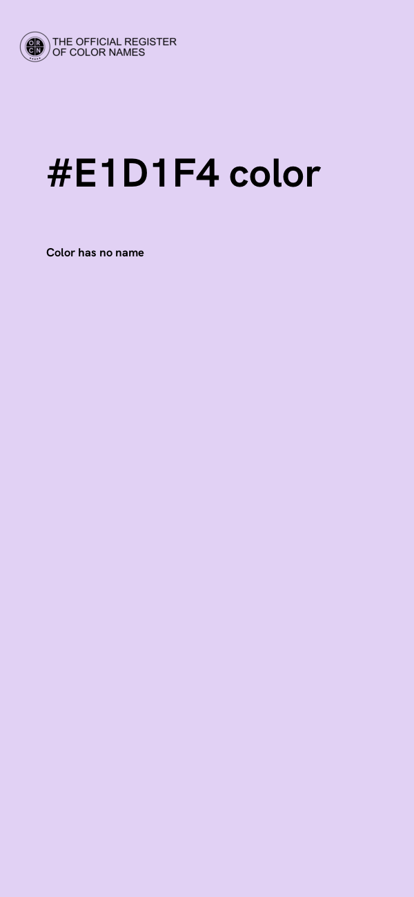 #E1D1F4 color image