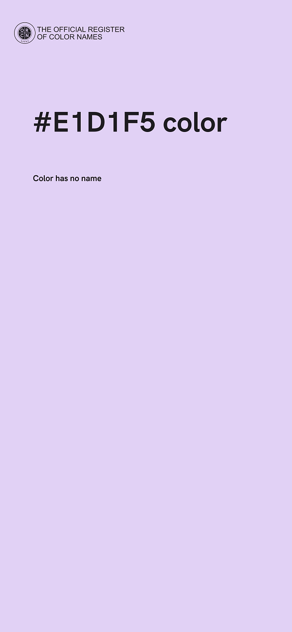 #E1D1F5 color image