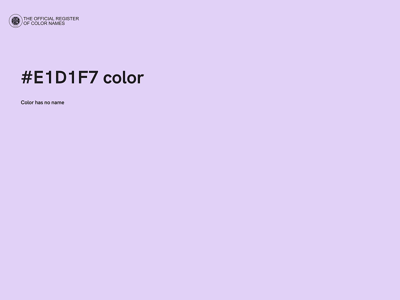 #E1D1F7 color image