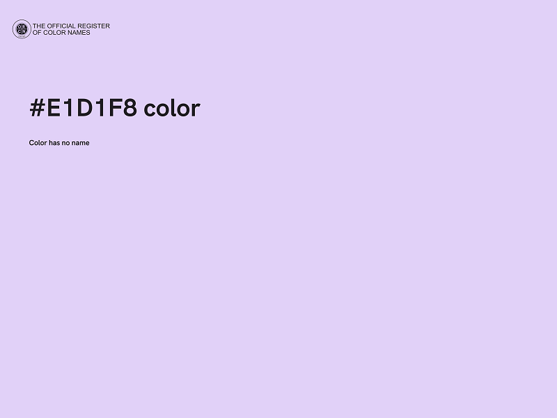 #E1D1F8 color image