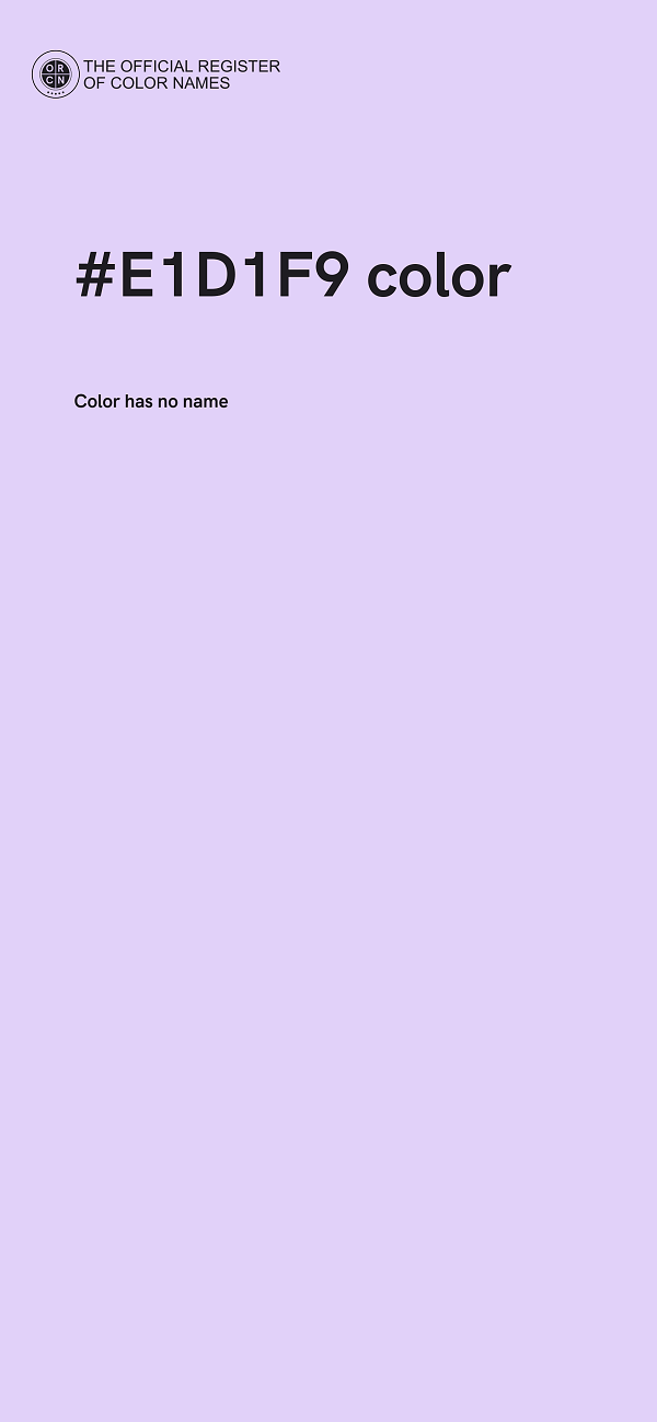 #E1D1F9 color image