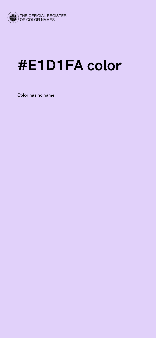 #E1D1FA color image