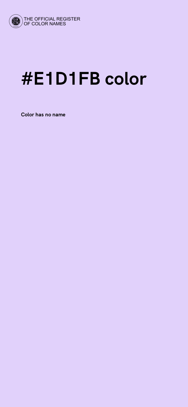 #E1D1FB color image