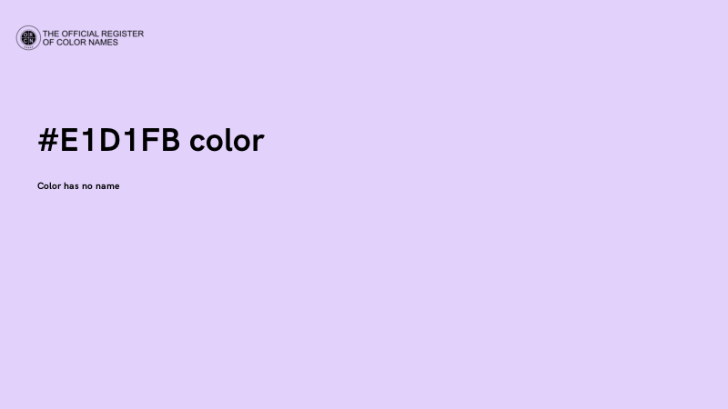 #E1D1FB color image