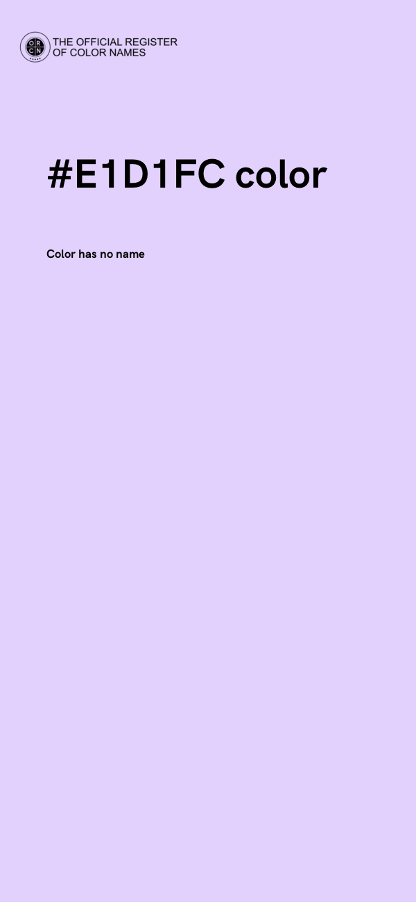#E1D1FC color image