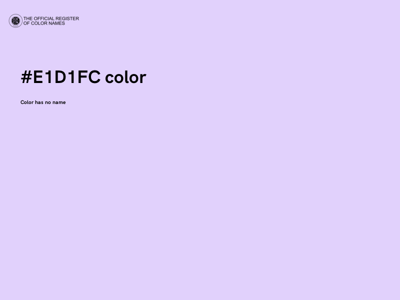 #E1D1FC color image
