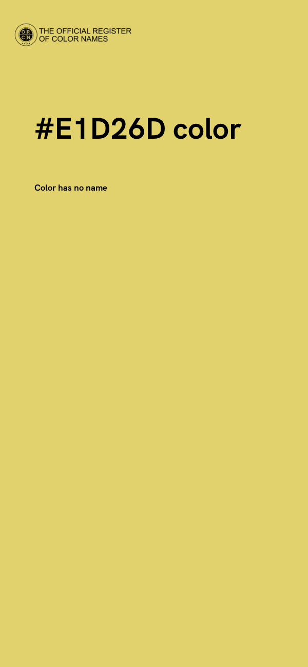 #E1D26D color image