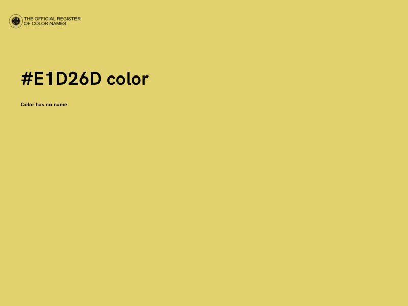 #E1D26D color image