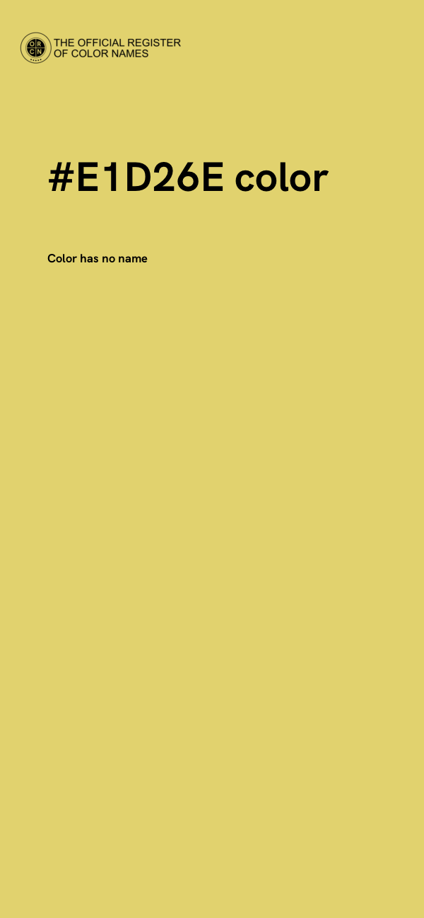 #E1D26E color image