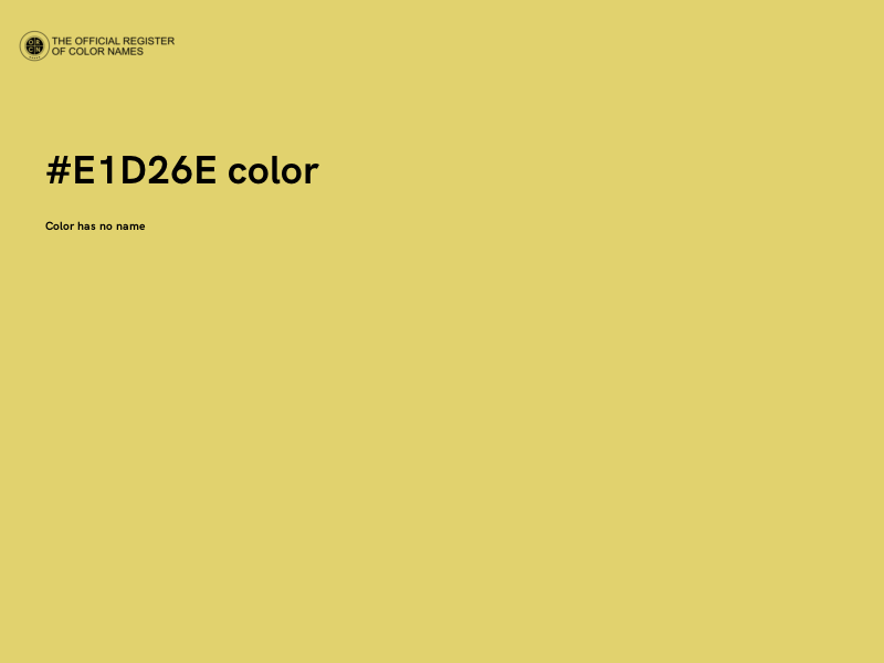 #E1D26E color image