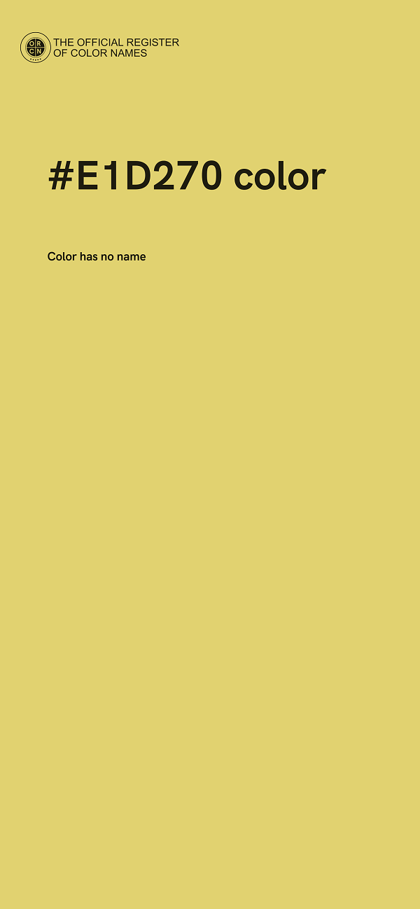 #E1D270 color image