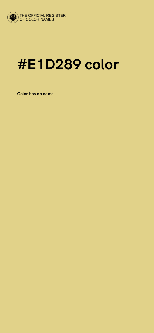 #E1D289 color image