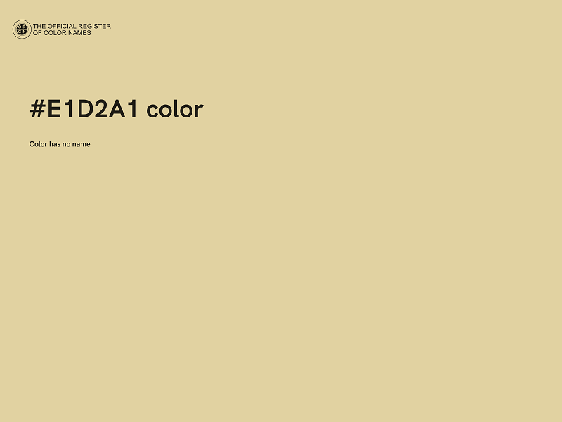 #E1D2A1 color image