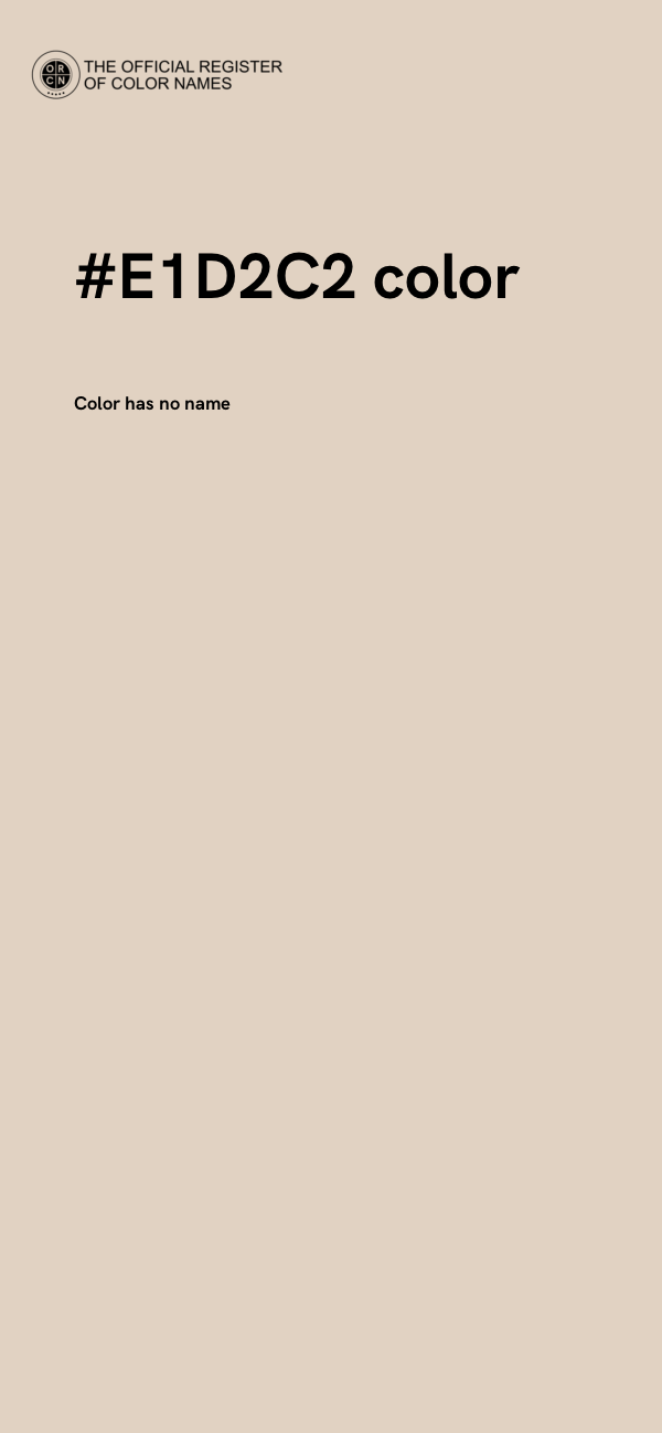 #E1D2C2 color image
