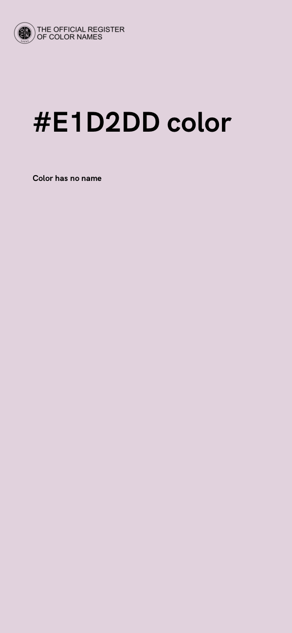 #E1D2DD color image