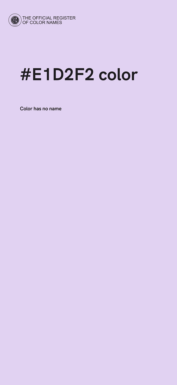 #E1D2F2 color image