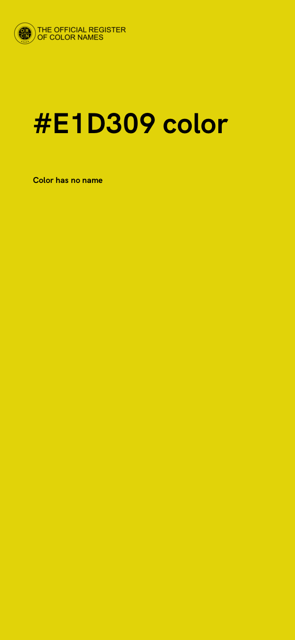 #E1D309 color image