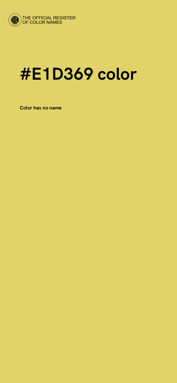 #E1D369 color image