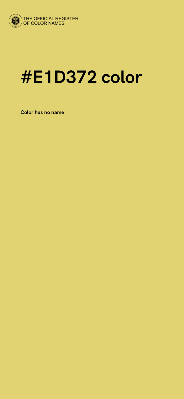 #E1D372 color image