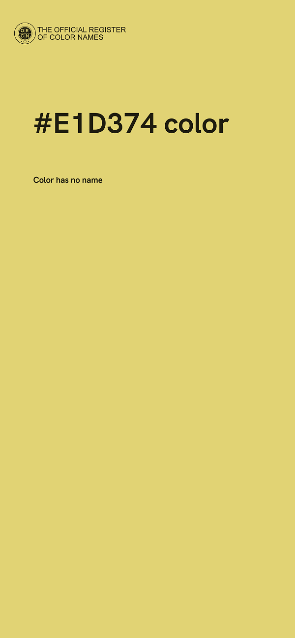 #E1D374 color image
