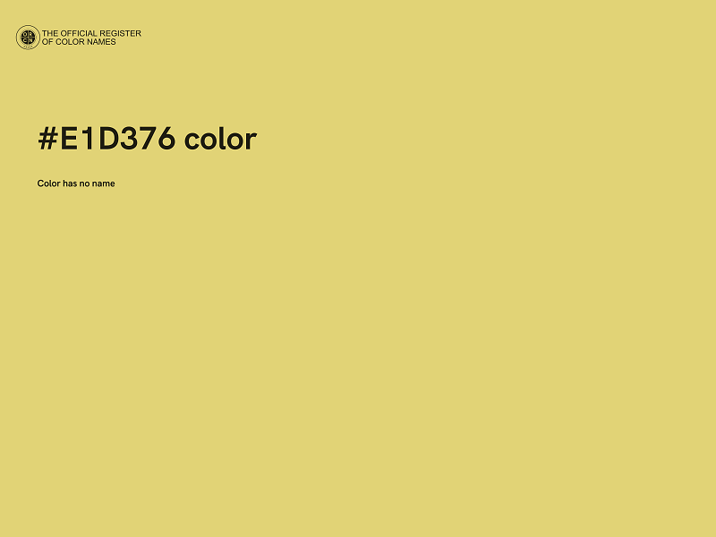 #E1D376 color image