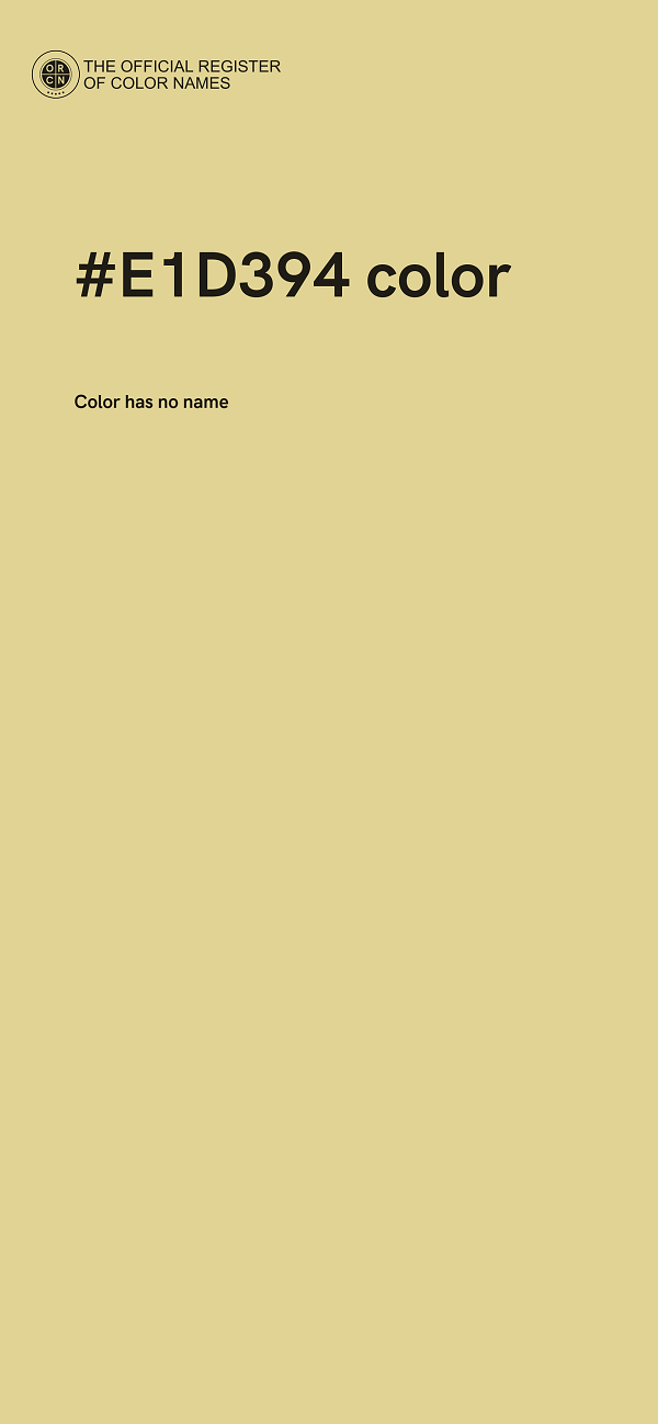 #E1D394 color image