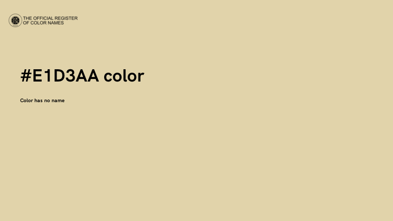 #E1D3AA color image
