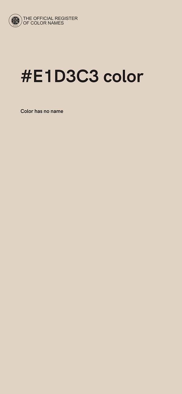 #E1D3C3 color image