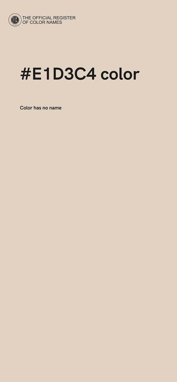 #E1D3C4 color image