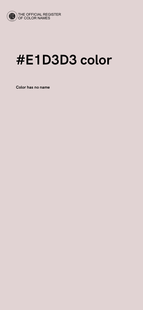 #E1D3D3 color image