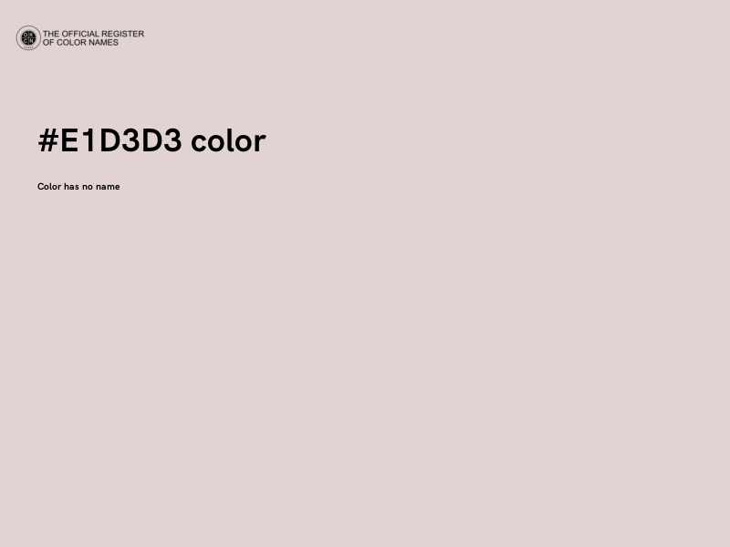 #E1D3D3 color image