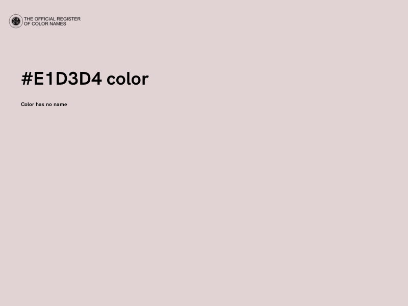 #E1D3D4 color image