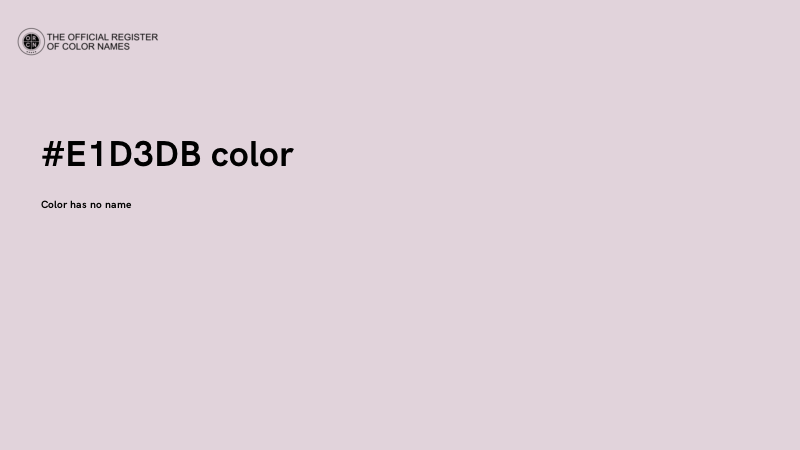 #E1D3DB color image