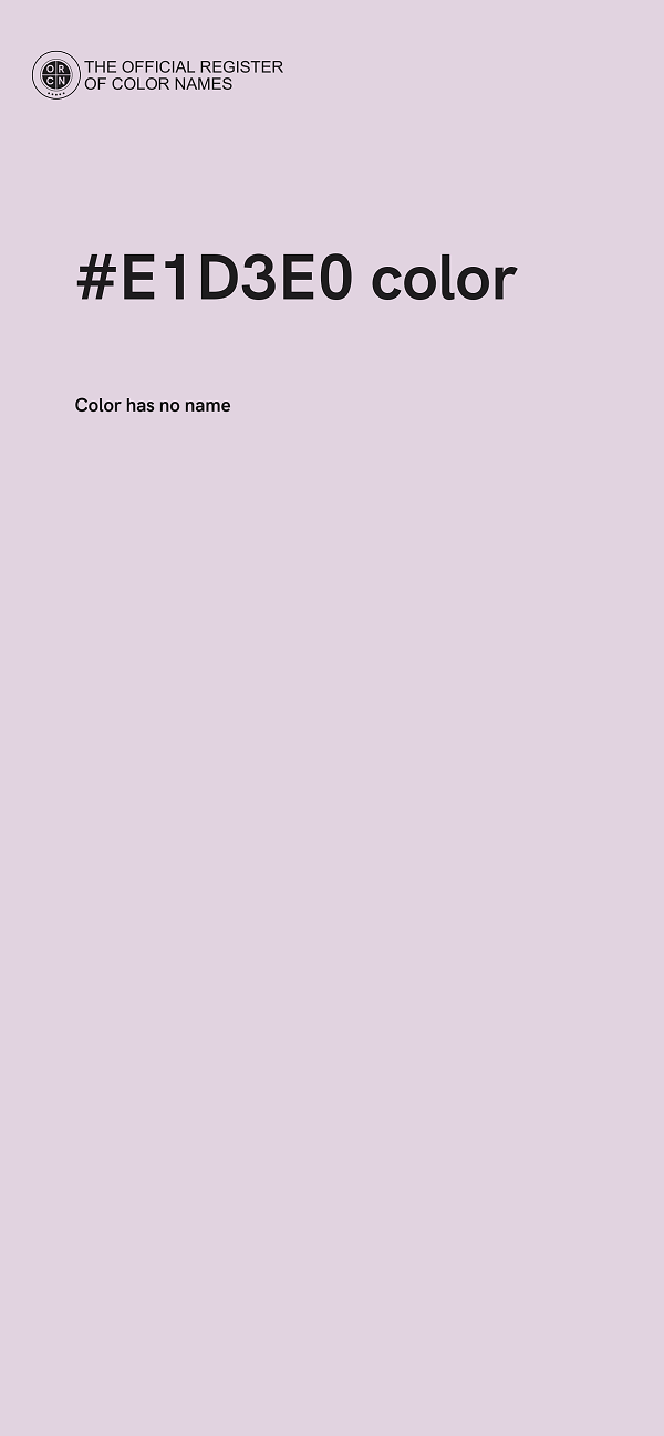 #E1D3E0 color image