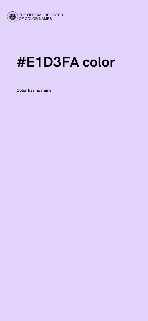 #E1D3FA color image