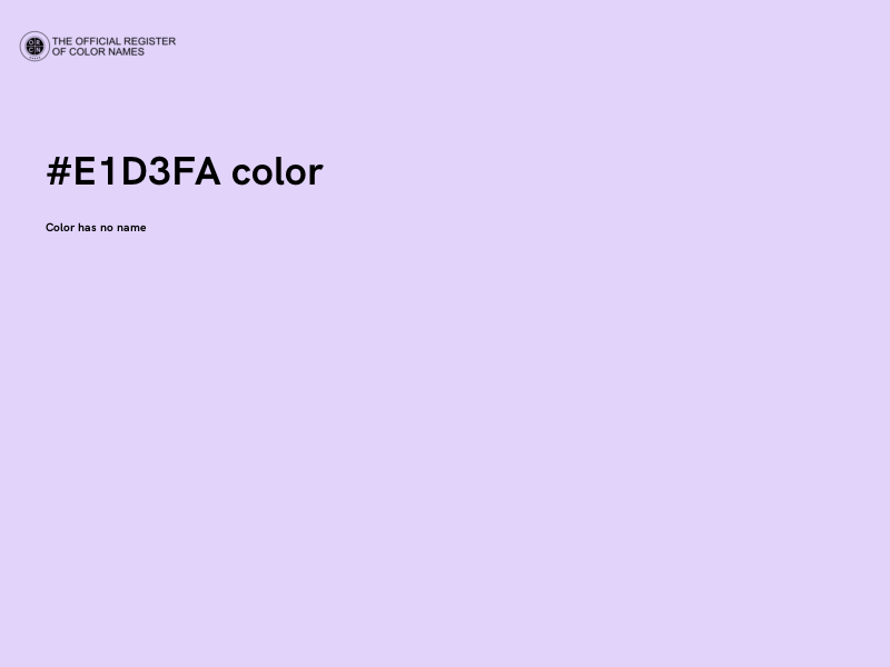 #E1D3FA color image