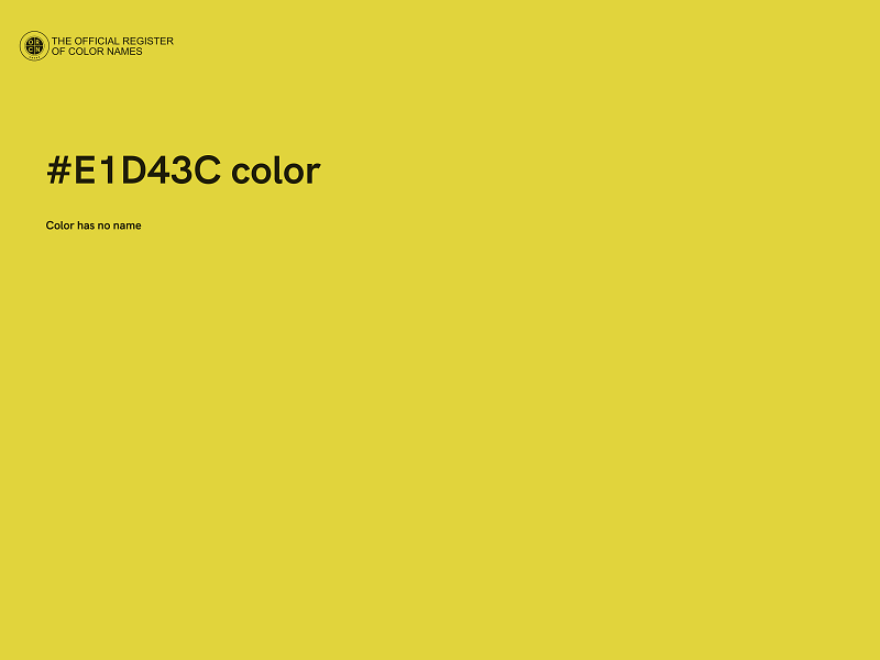 #E1D43C color image