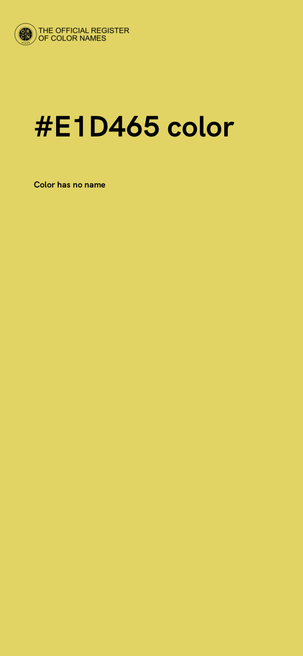 #E1D465 color image