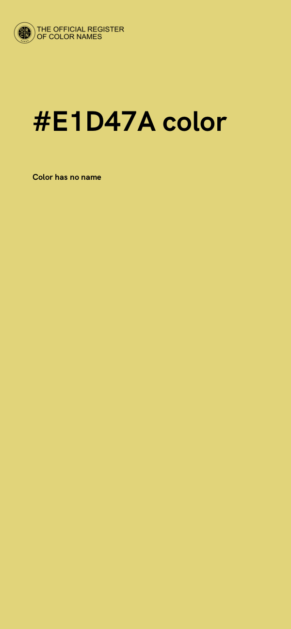 #E1D47A color image