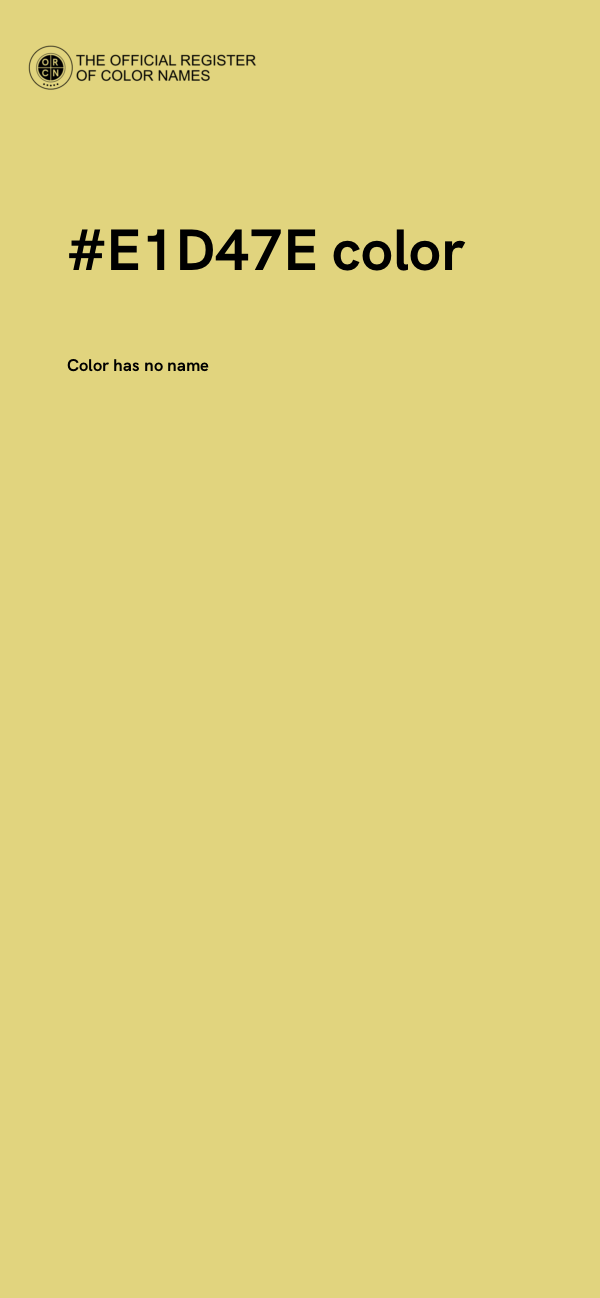 #E1D47E color image