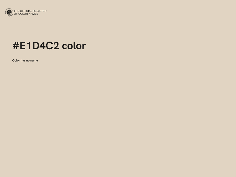 #E1D4C2 color image