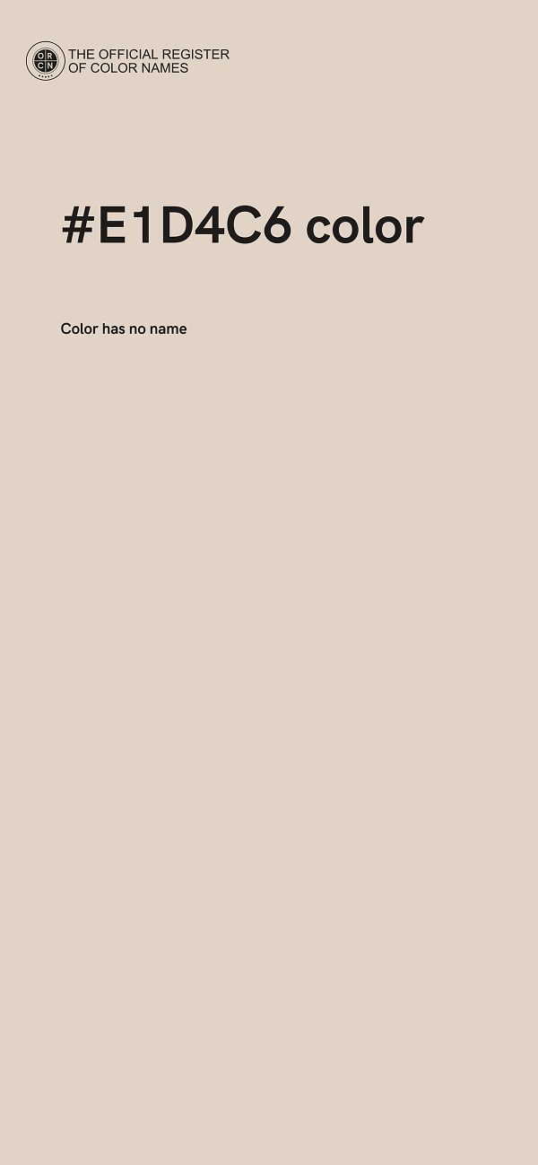 #E1D4C6 color image