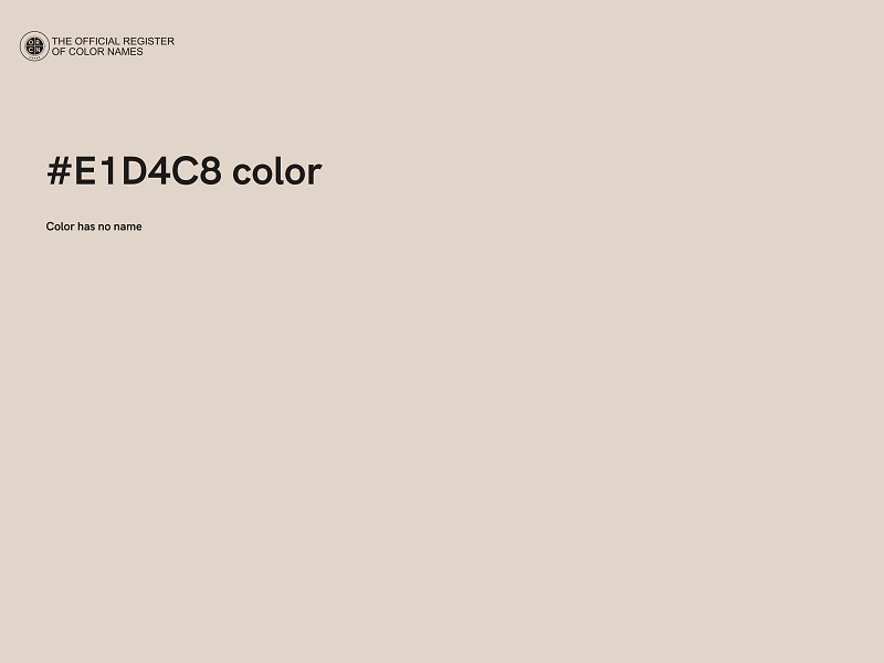 #E1D4C8 color image