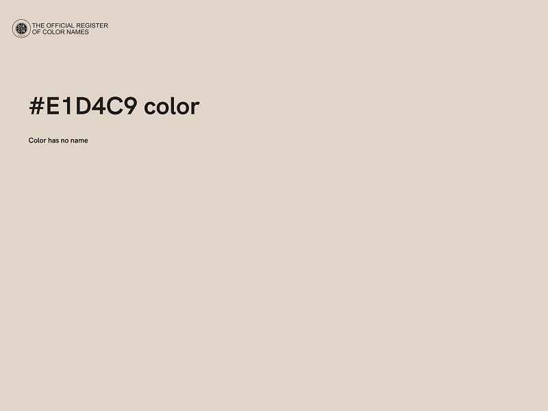 #E1D4C9 color image