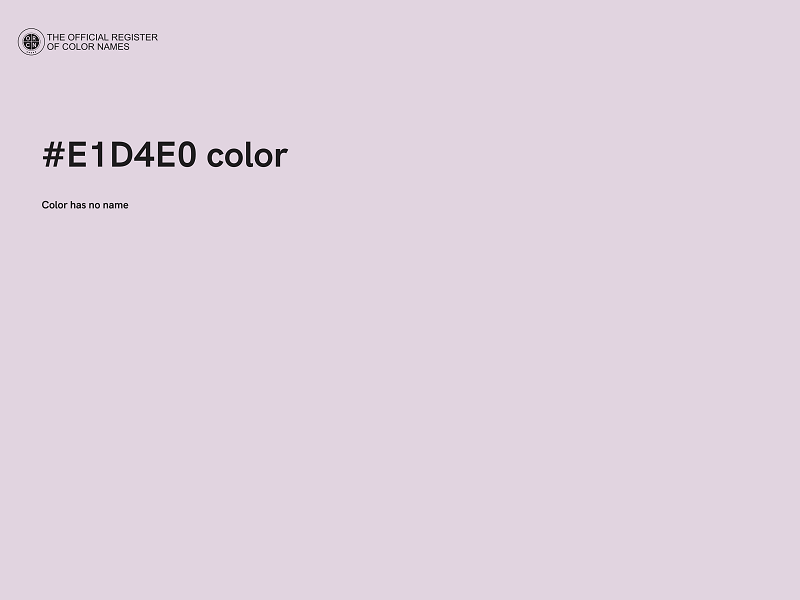 #E1D4E0 color image