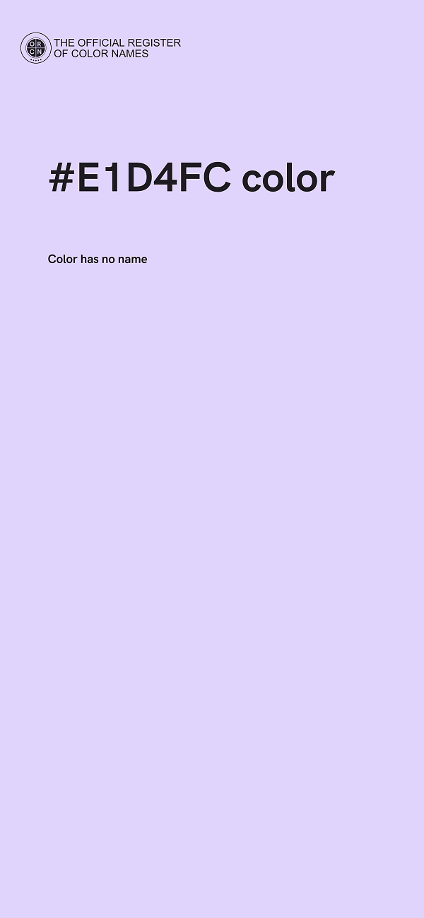 #E1D4FC color image