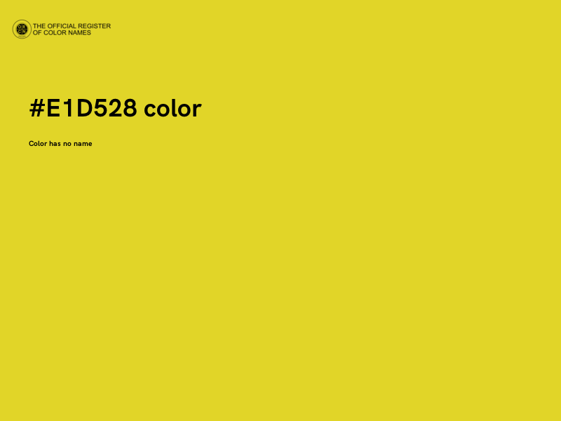 #E1D528 color image