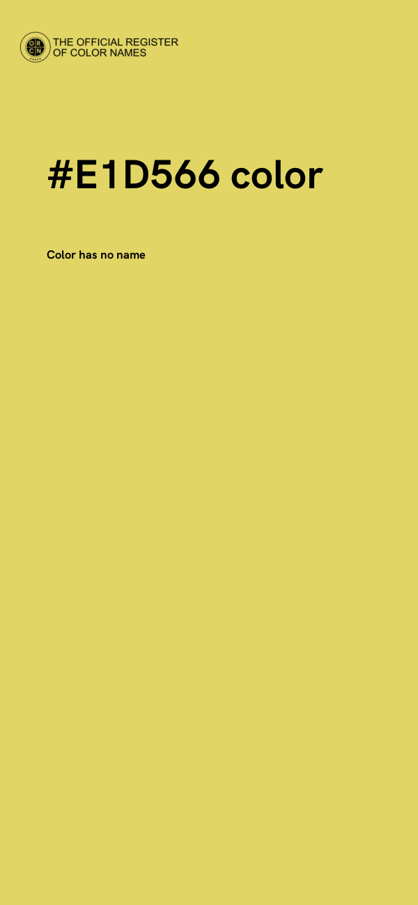 #E1D566 color image